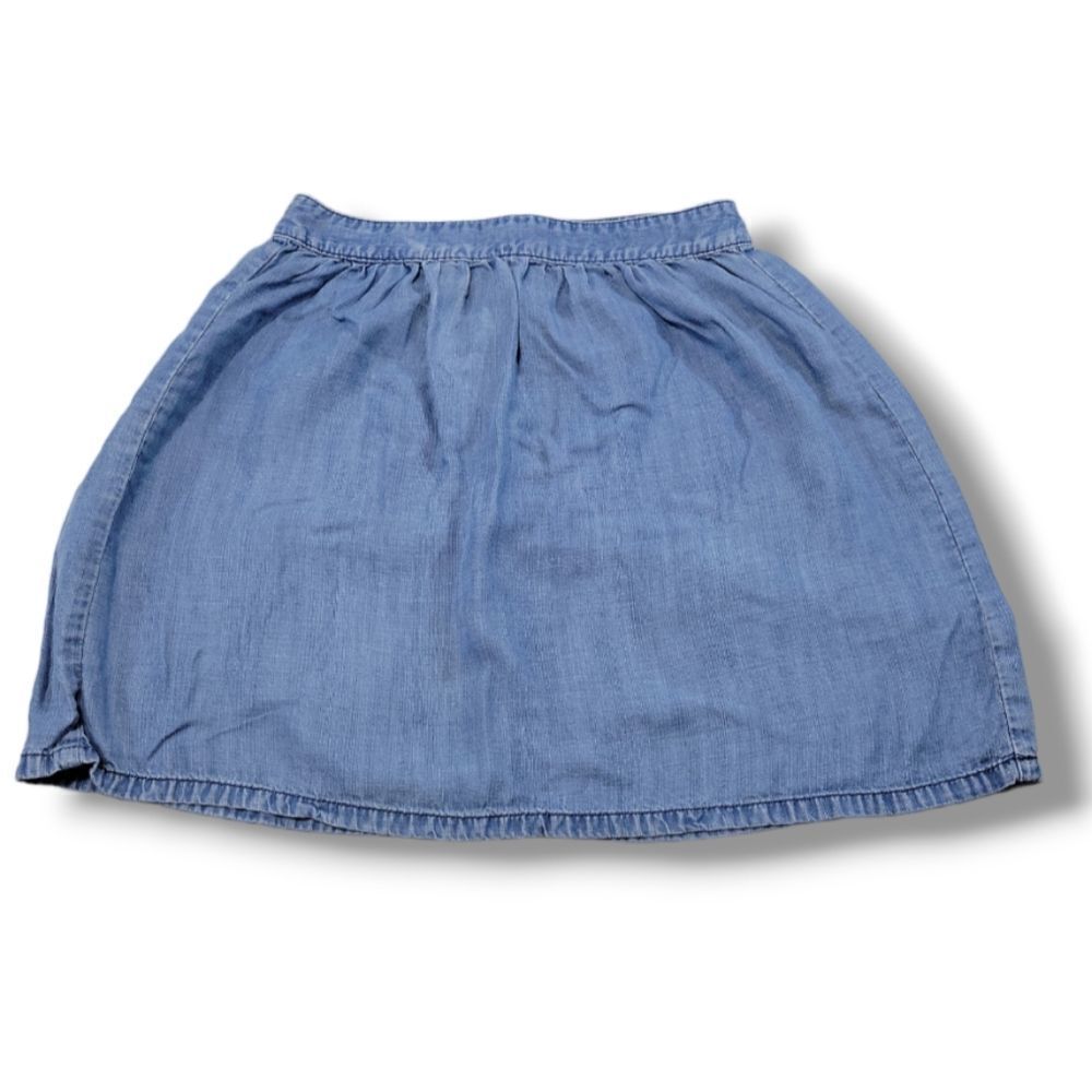Madewell Skirt Size 4 Women's Madewell Faded Indgo Skirt Chambray 100% Lyocell